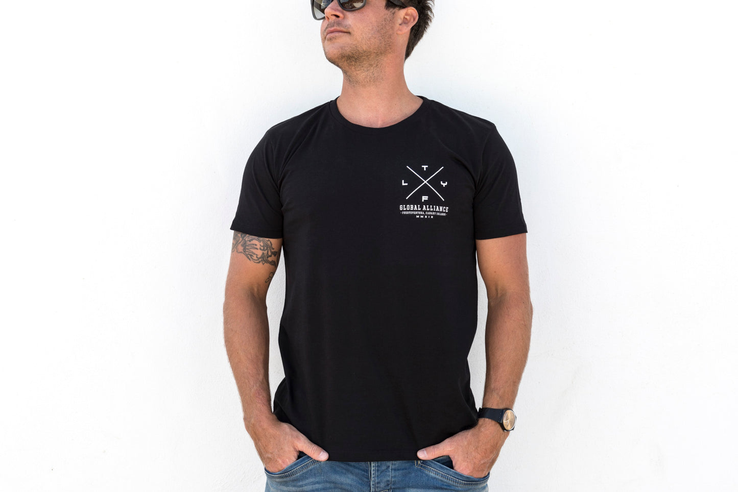 Loyal To The Foil 'X' / Script T-Shirt - Black