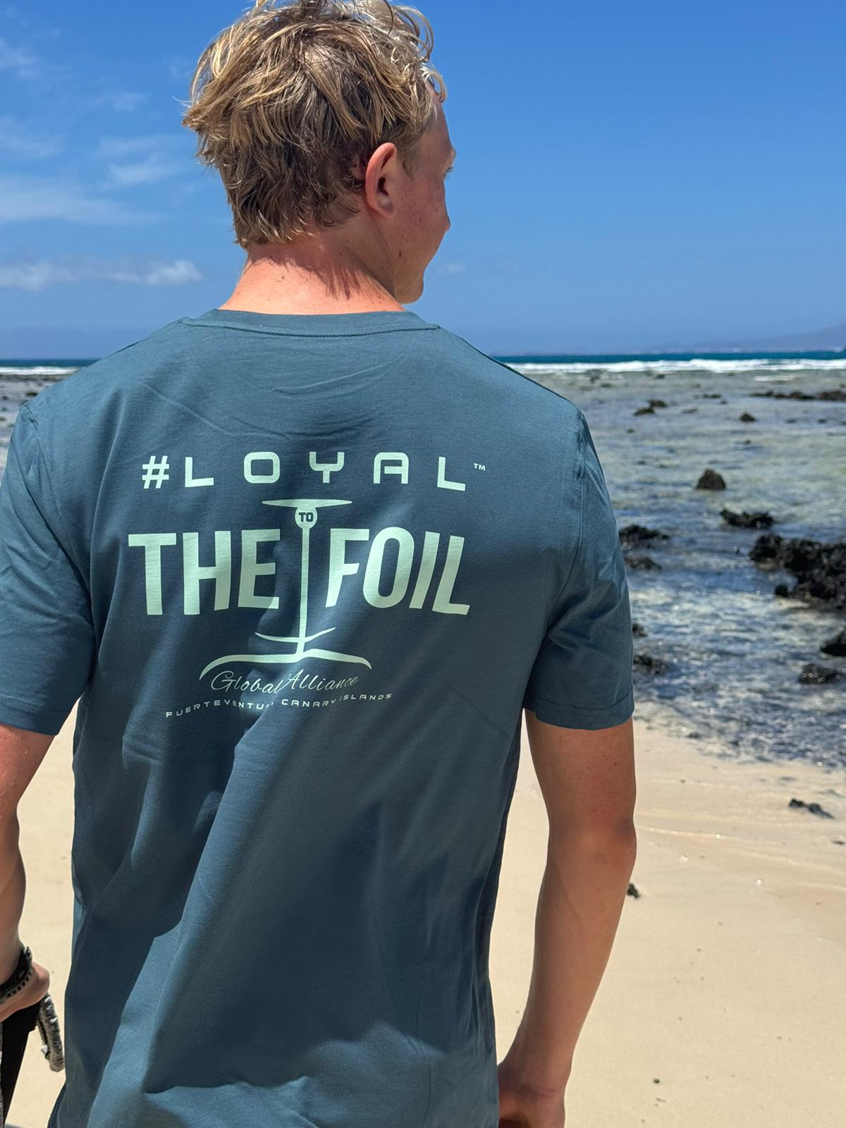 Loyal To The Foil Organic T-Shirt "Hydrofoil Logo" - Stargazer