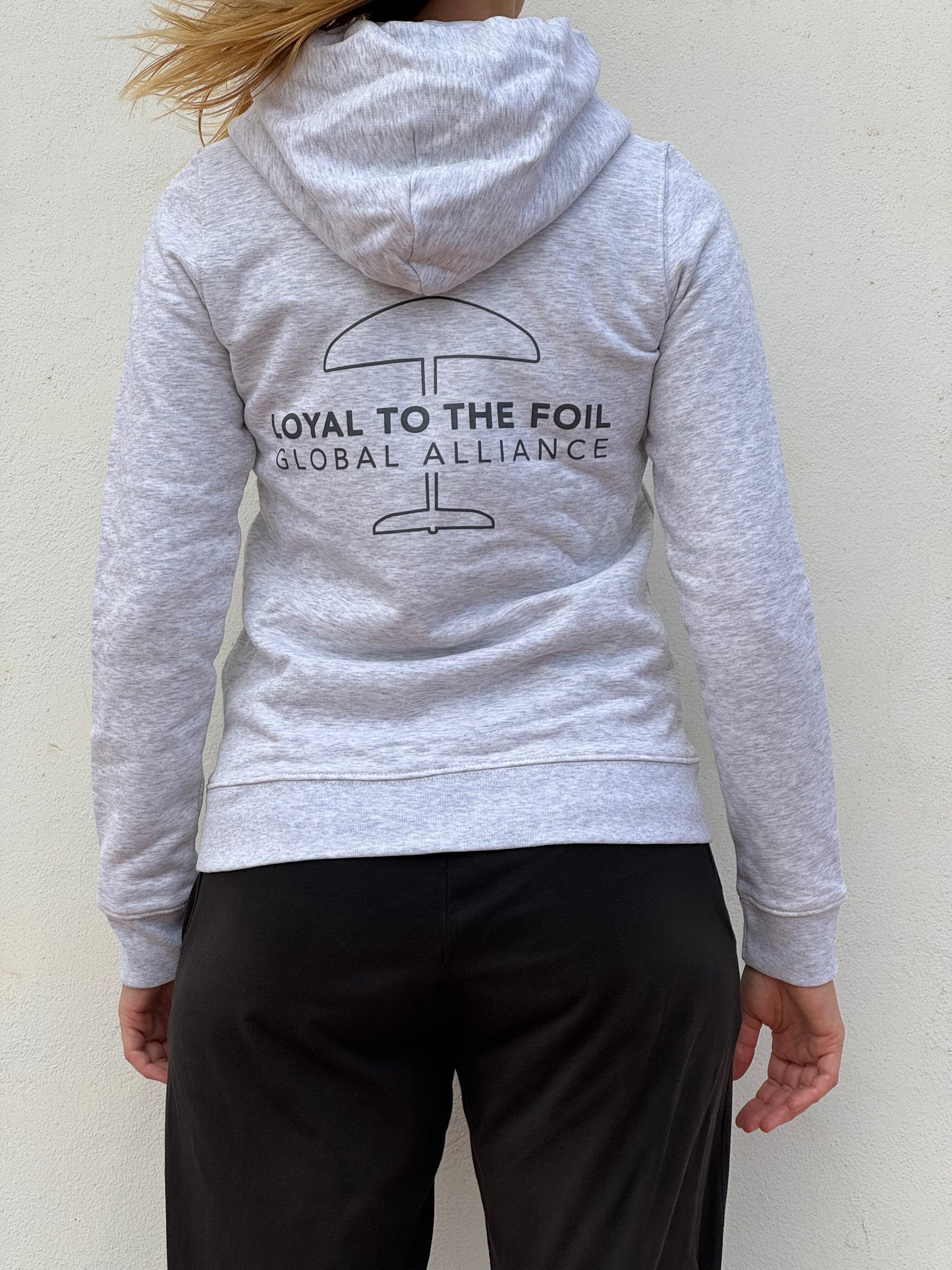 Womens Loyal To The Foil Zippie Hoodie - Ash Grey - FREE MERCH INCLUDED!