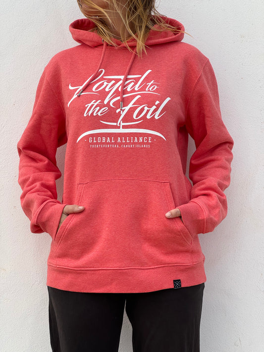 Unisex Loyal To The Foil Pullover Hoodie - Heather Coral Red - FREE MERCH INCLUDED!