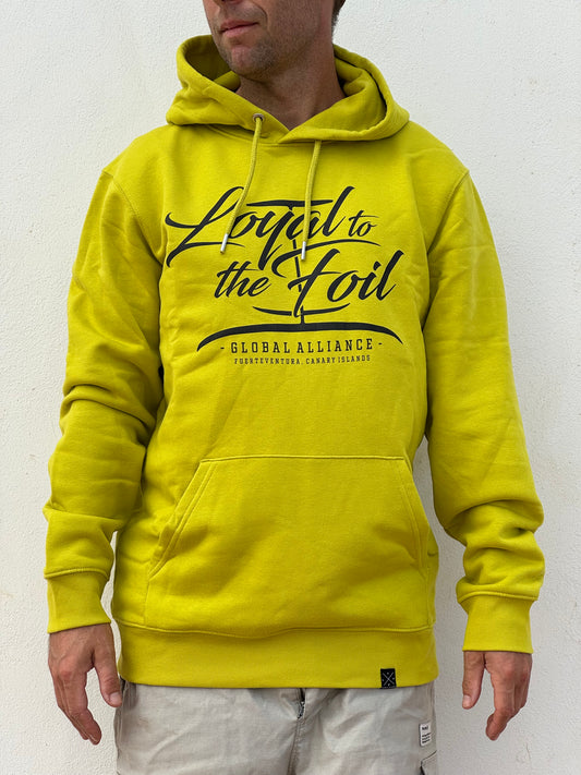 Unisex Loyal To The Foil Pullover Hoodie - Hay Yellow - FREE MERCH INCLUDED!