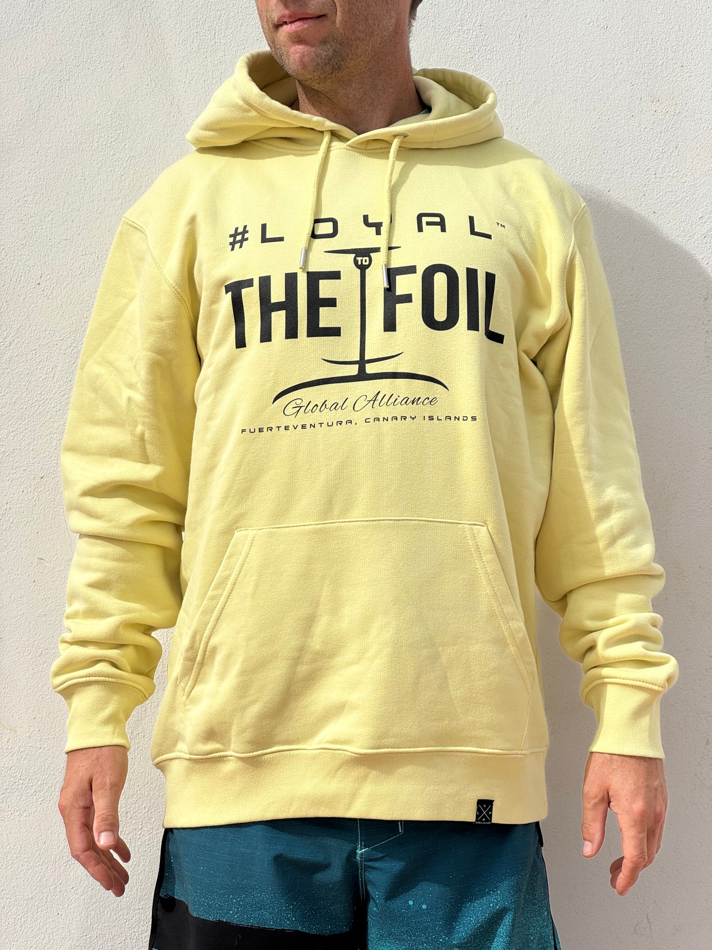 Unisex Loyal To The Foil Pullover Hoodie - Lemon Yellow - FREE MERCH INCLUDED!