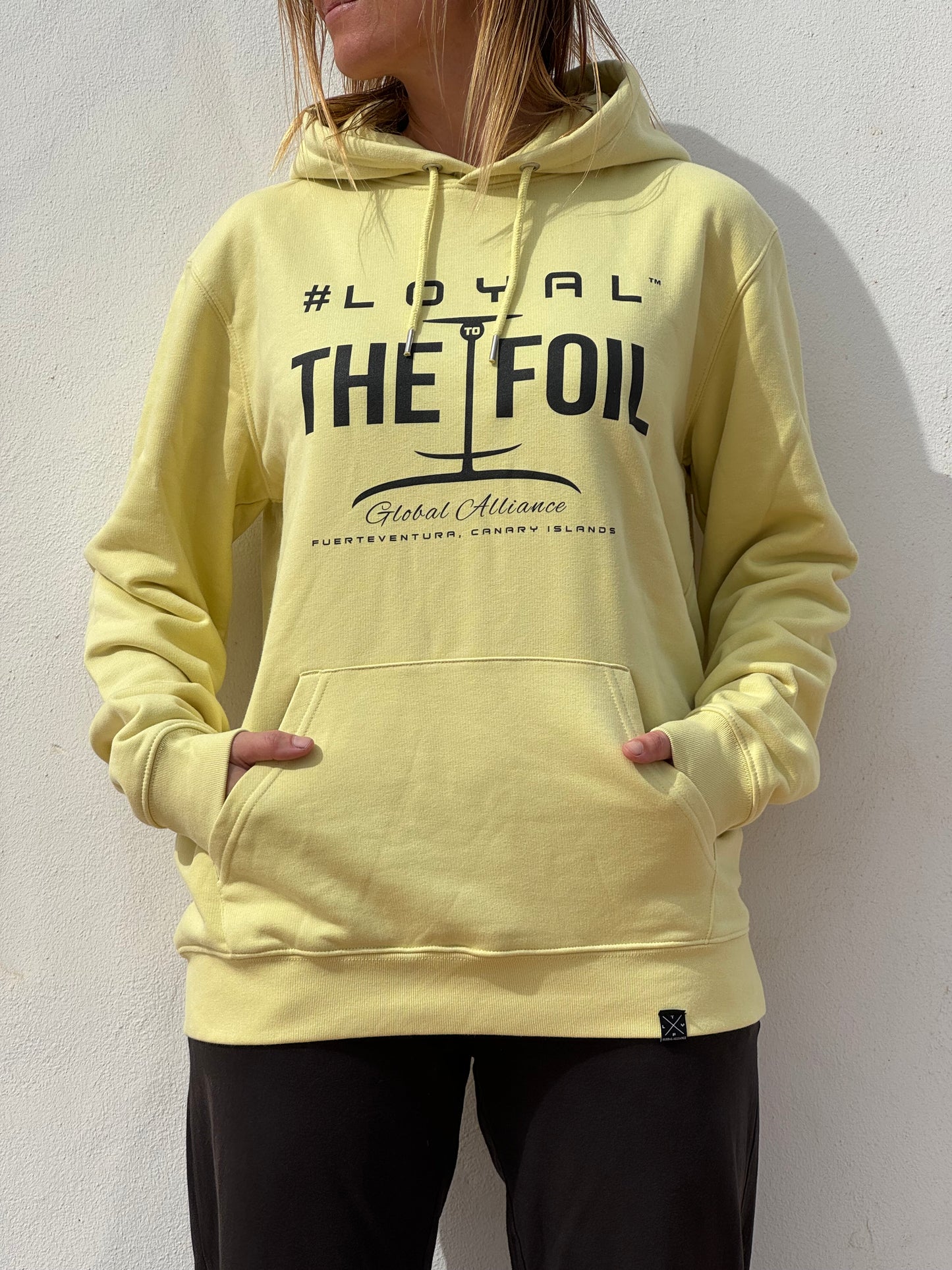 Unisex Loyal To The Foil Pullover Hoodie - Lemon Yellow - FREE MERCH INCLUDED!