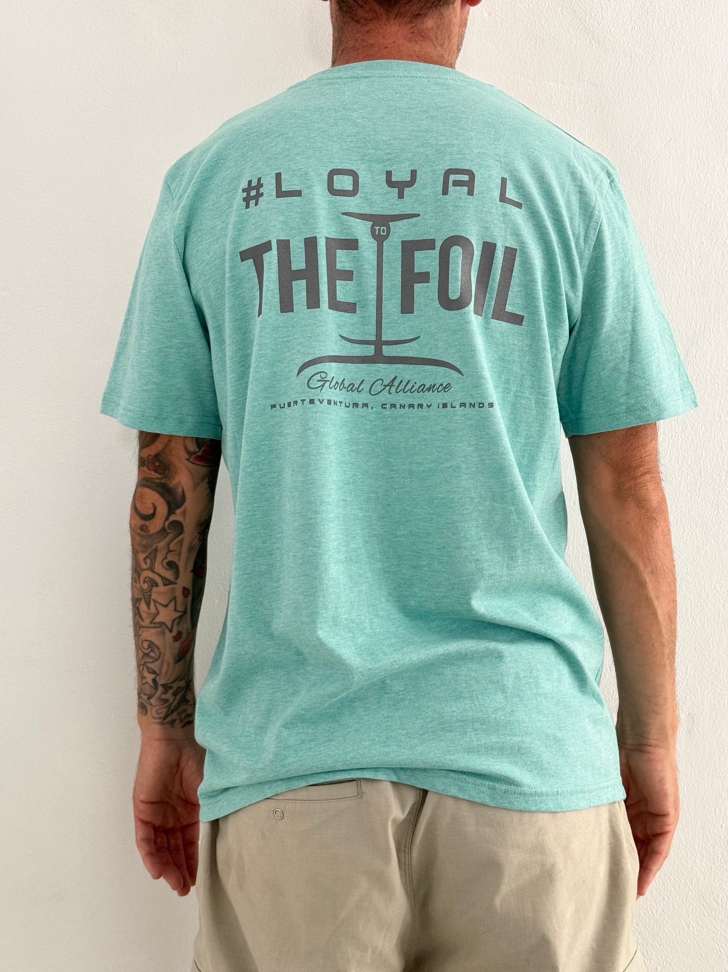 Loyal To The Foil 'X'/Hydrofoil T-Shirt - Heather Green / Black