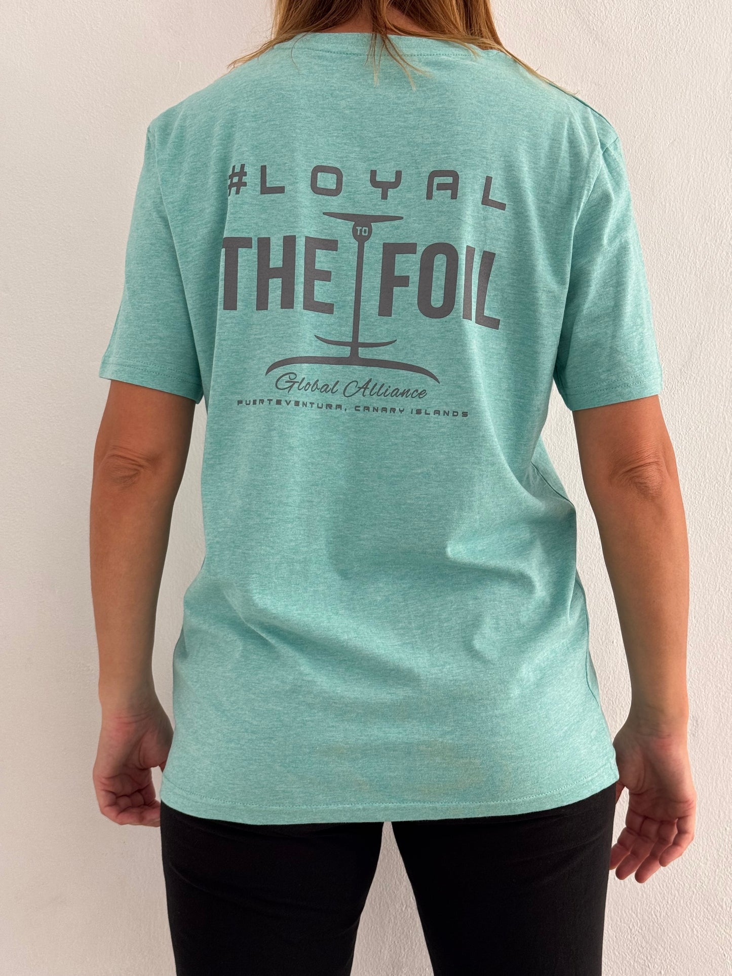 Loyal To The Foil 'X'/Hydrofoil T-Shirt - Heather Green / Black