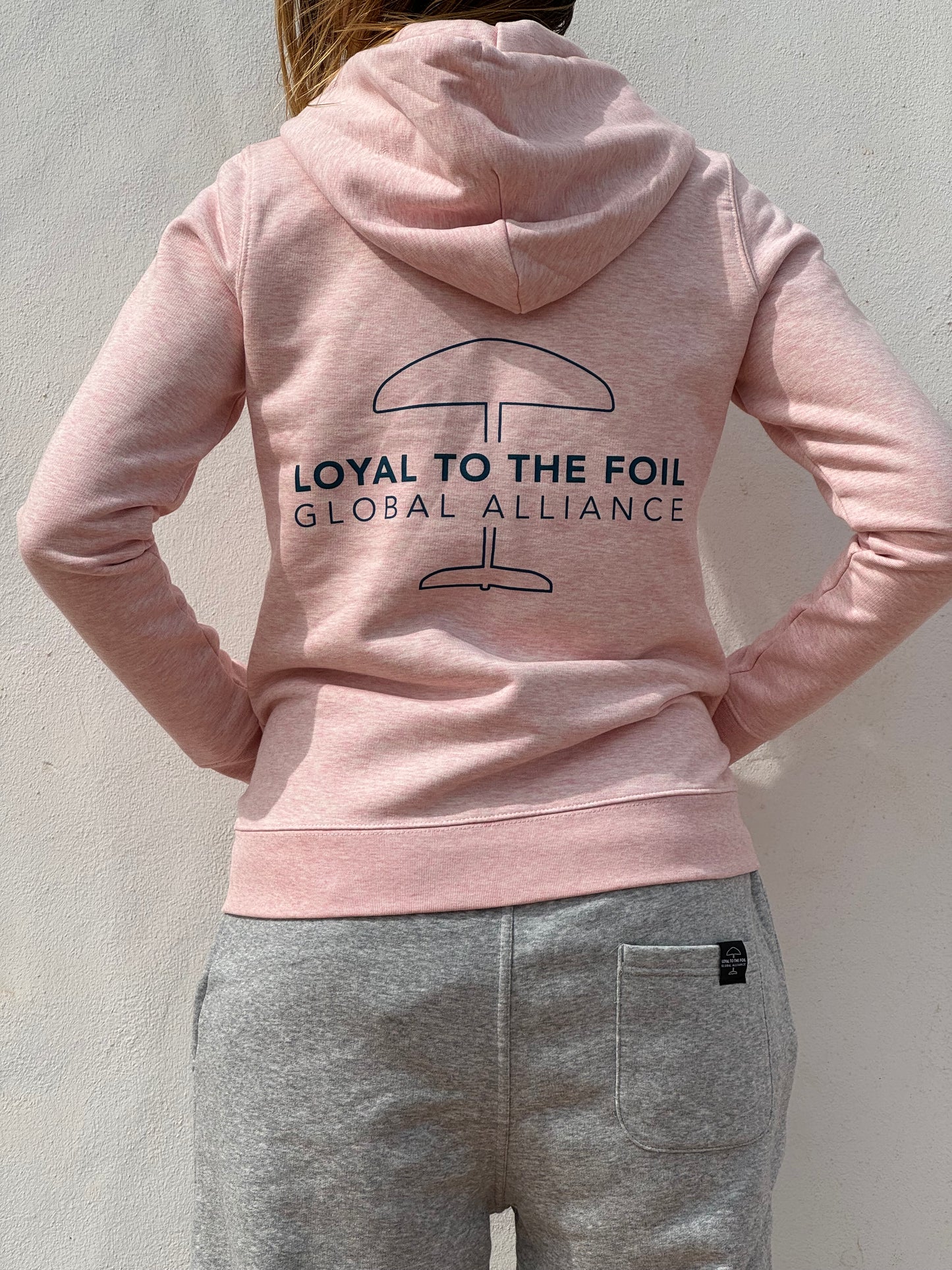 Womens Loyal To The Foil Zippie Hoodie - Heather Pink - FREE MERCH INCLUDED!