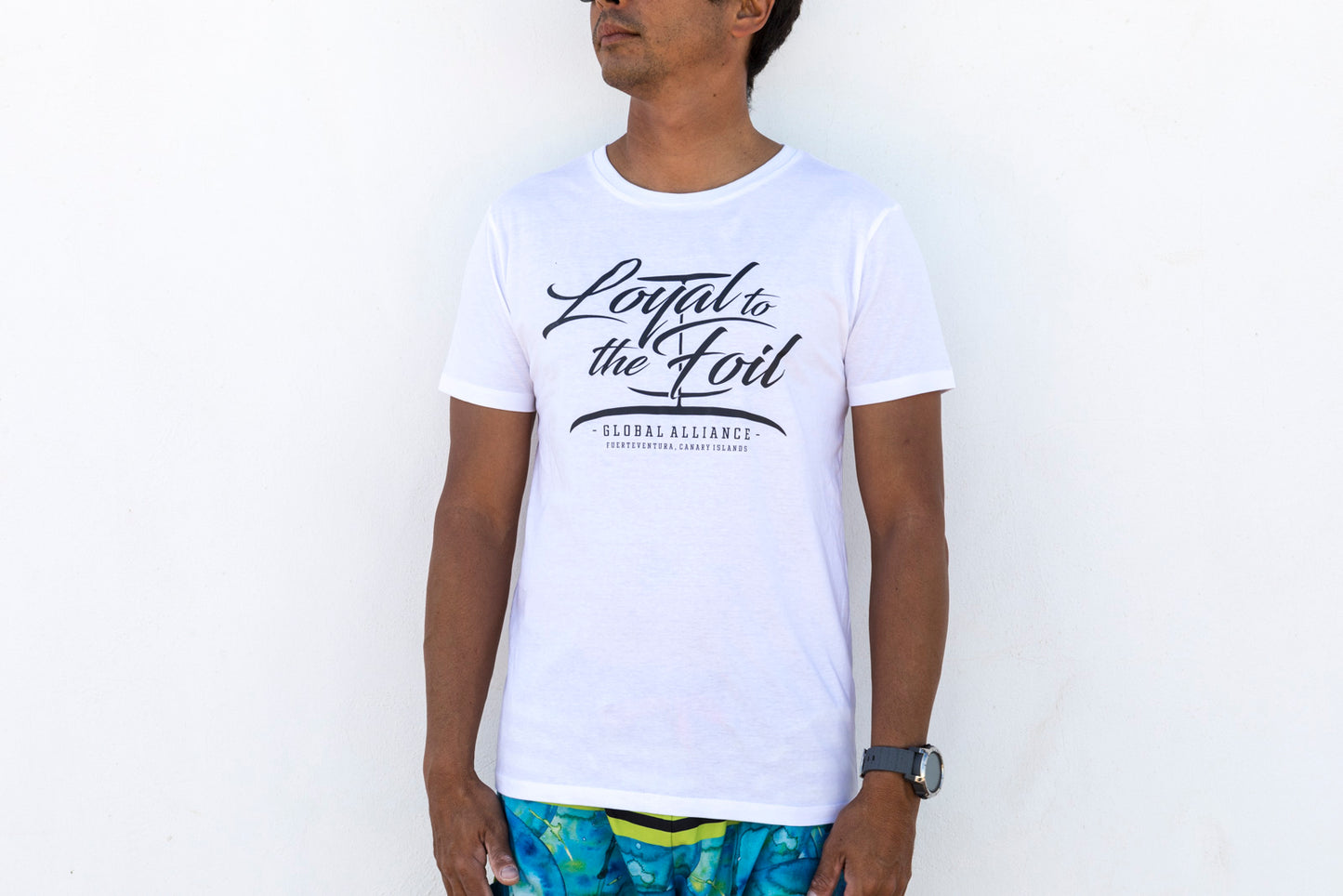 Loyal To The Foil Organic Cotton T-Shirt "Script Logo" - White