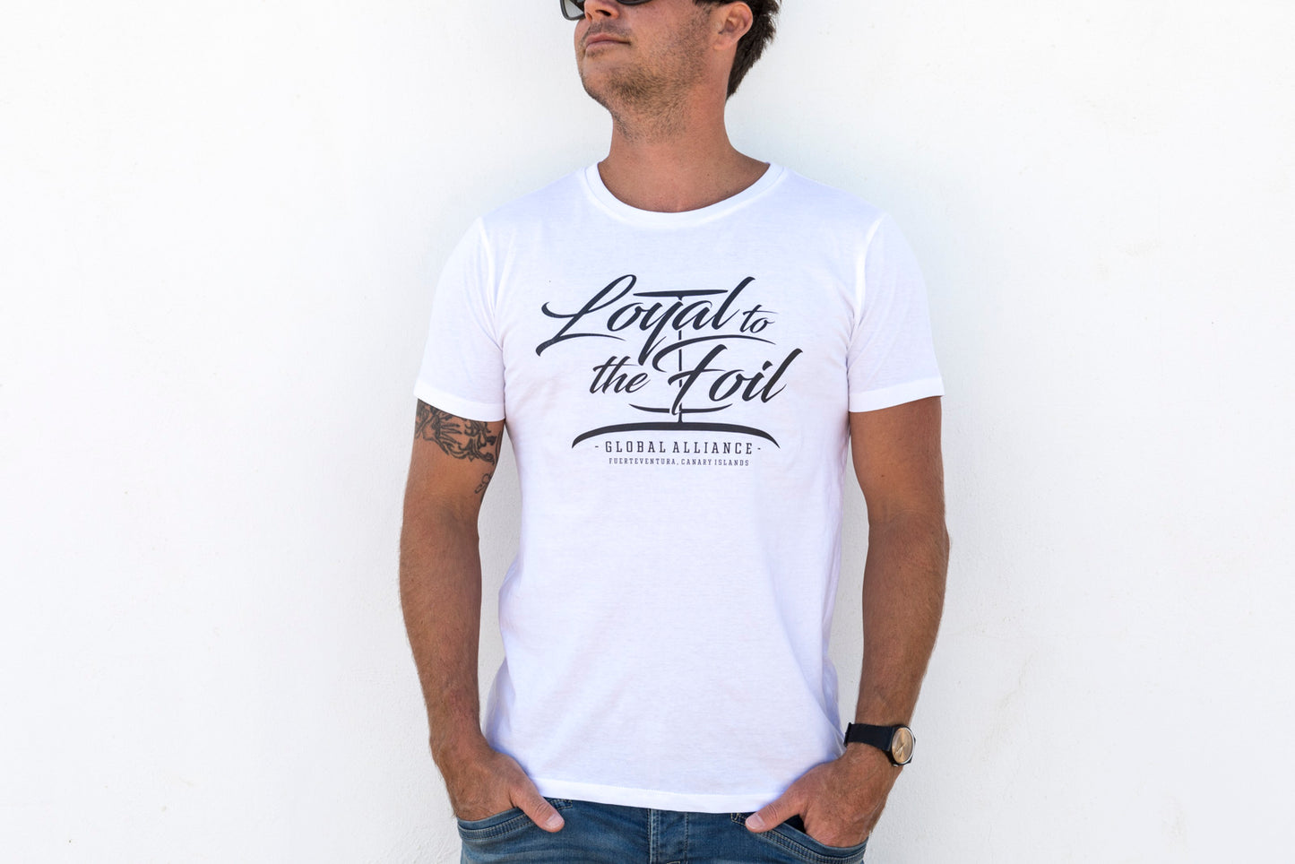 Loyal To The Foil Organic T-Shirt - "Script Logo" - Black