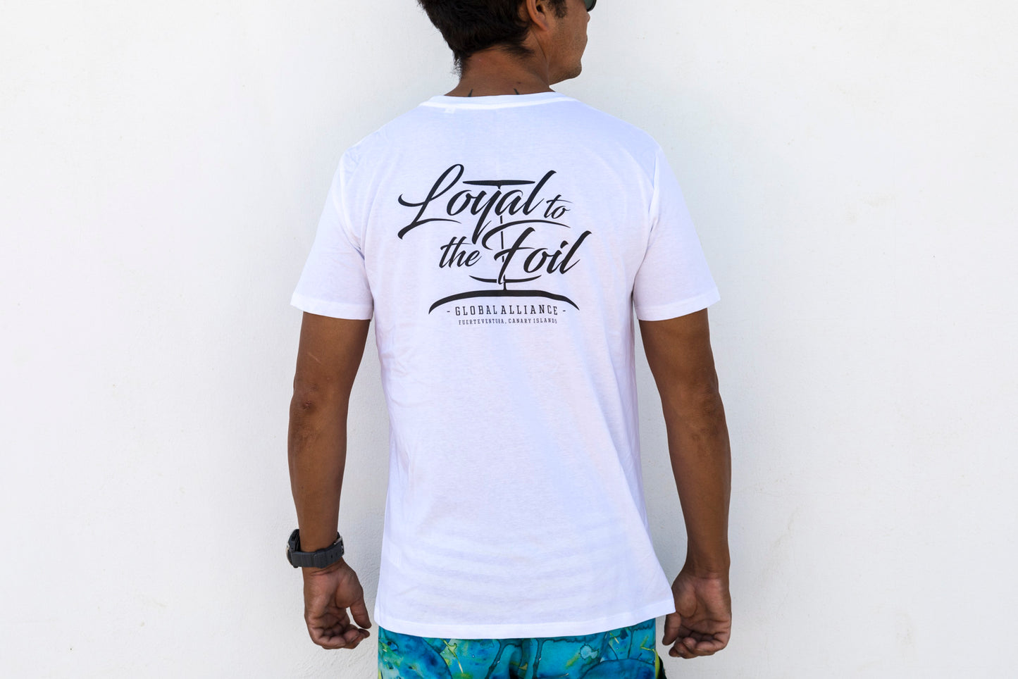 Loyal To The Foil Organic "Diamond/Script" Logo T-Shirt - White