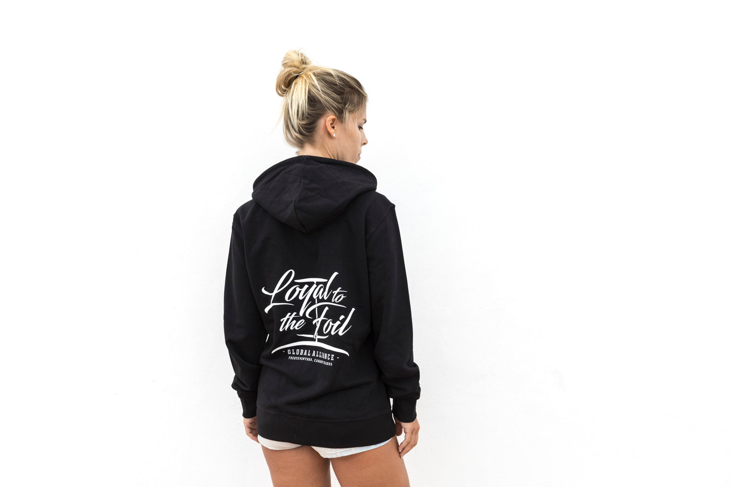 Zip Hoodie Loyal To The Foil "Script Logo" - Black - FREE MERCH INCLUDED!