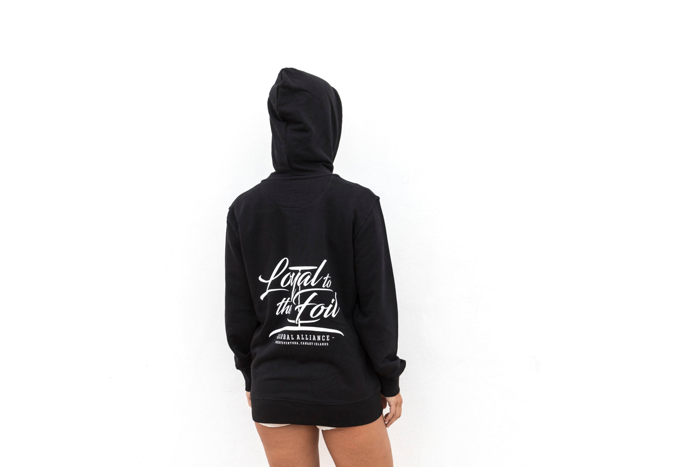 Zip Hoodie Loyal To The Foil "Script Logo" - Black - FREE MERCH INCLUDED!