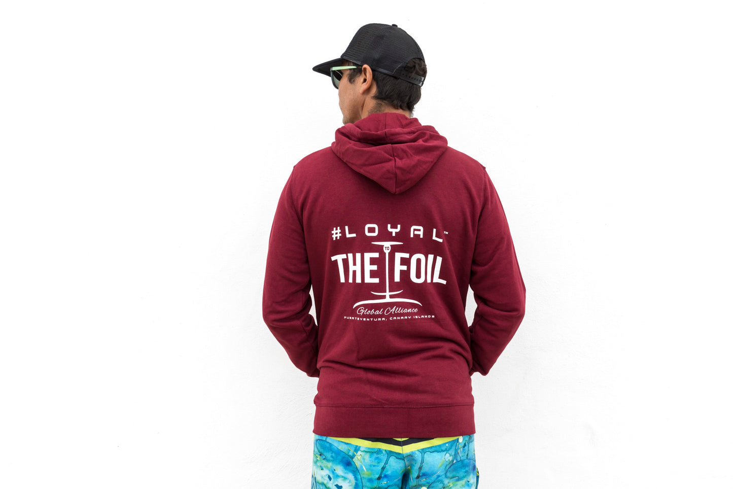 Zip Hoodie 'Loyal To The Foil' - Burgundy - FREE MERCH INCLUDED!